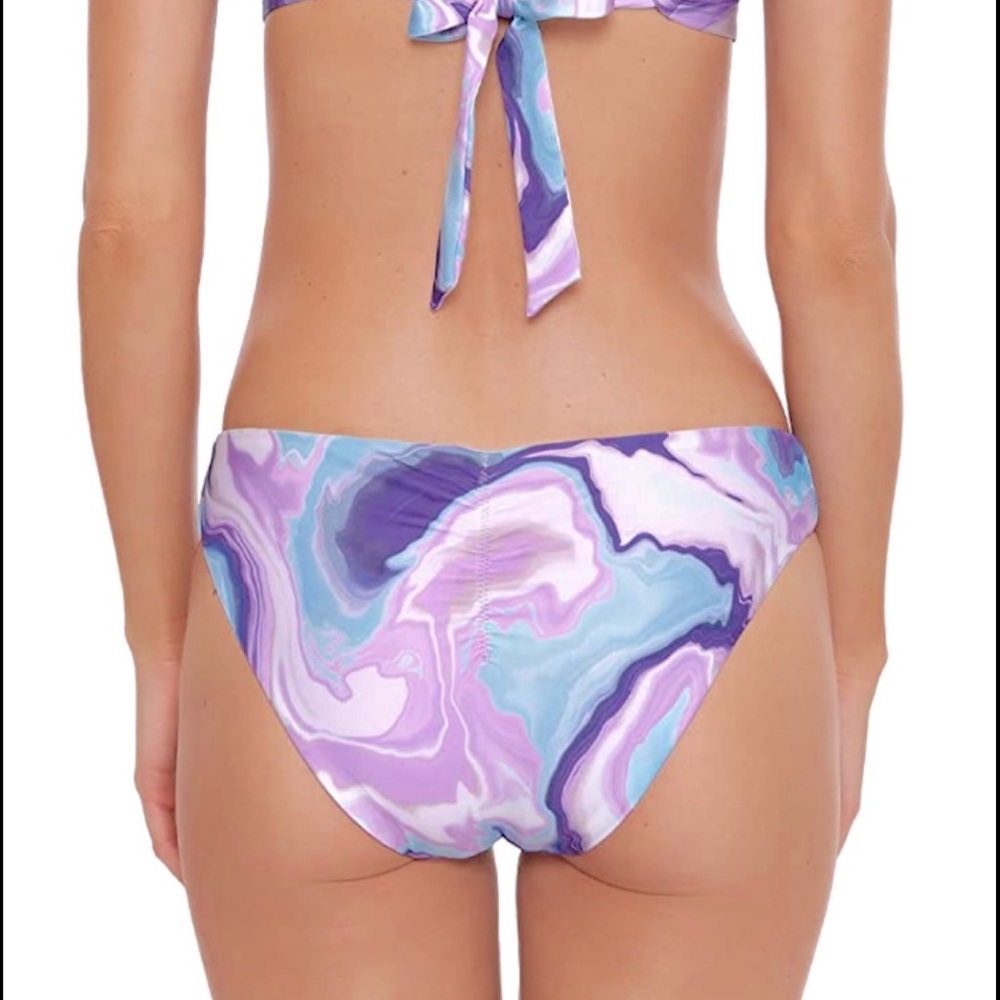 Becca by Rebecca Virtue Adela Reversible Ruched Hipster Bikini Bottom